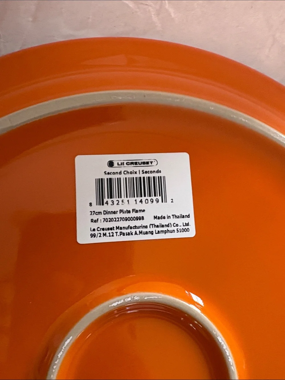 NWT Lot of (2) Le Creuset dinner plates